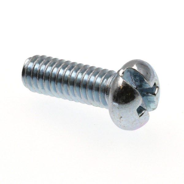 Prime-Line Machine Screw, Round, Phil/Sltd Comb Drive #8-32 X 1/2in Zinc Plated Steel 100PK 9003455